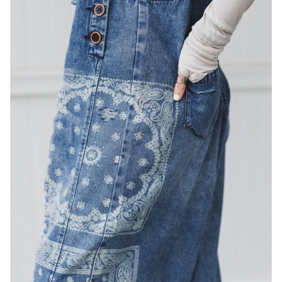HIGH HOPES SLOUCHY DENIM OVERALLS - Picture 2 of 2